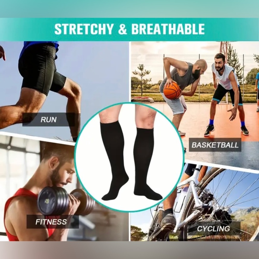 2pair Unisex Compression Socks - Picture 3 of 4